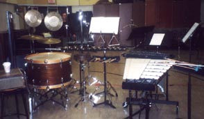 Terry Vermillion's percussion set-up