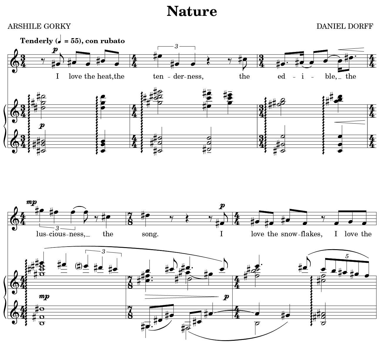 Nature sample page