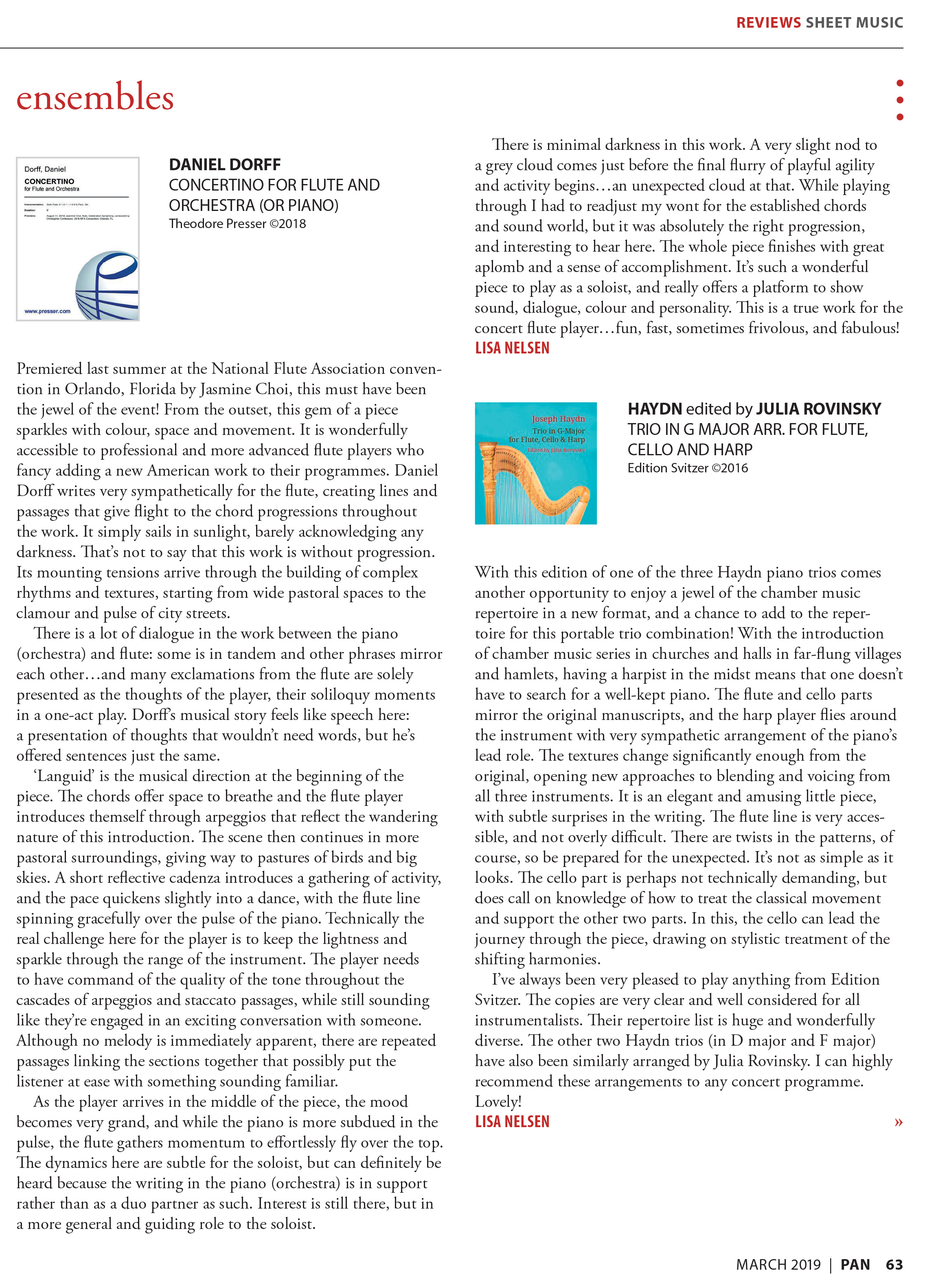 review of Concertino